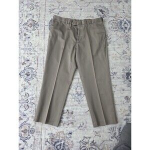 #343 Perry Ellis Portfolio men's 38x29 100% Cotton chinos dress pants brown